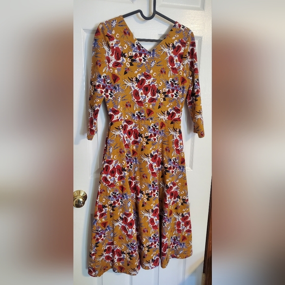 Pact Fit & Flare Dress Size Medium - Picture 3 of 5